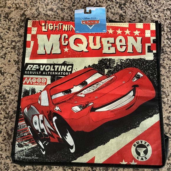 Disney Pixar Cars Lightning McQueen Reusable Shopping Tote Bag - Picture 1 of 6